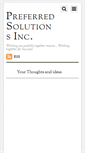Mobile Screenshot of preferredsolutionsinc.com