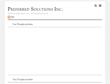 Tablet Screenshot of preferredsolutionsinc.com